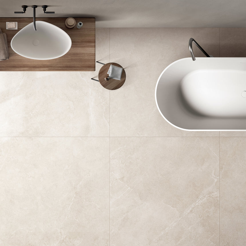 Enzo 1200x1200 Matt Sand Stone Look Tiles Tilemall