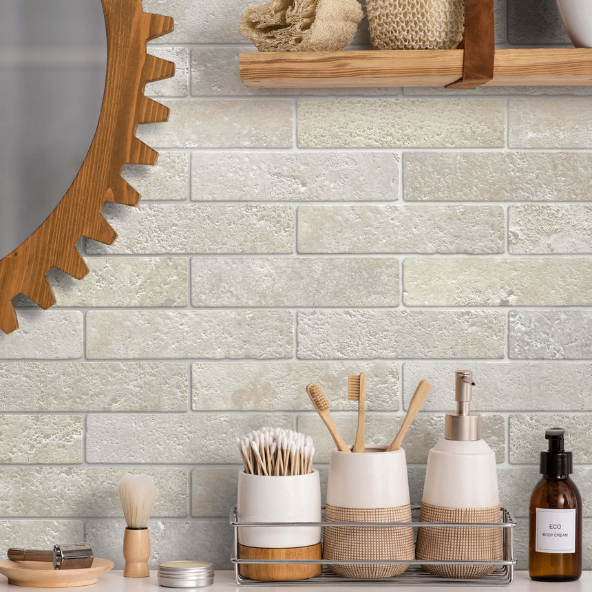 Apollo 100x100 Tumbled Beige Travertine
