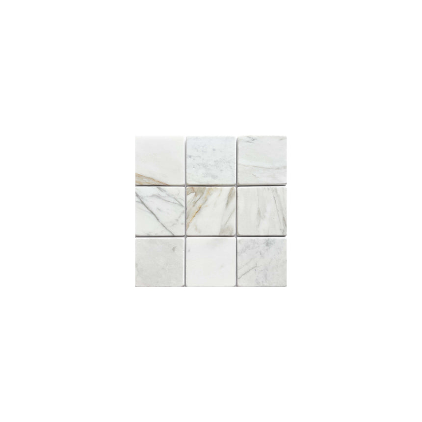 Apollo 100x100 Tumbled Calacatta Gold