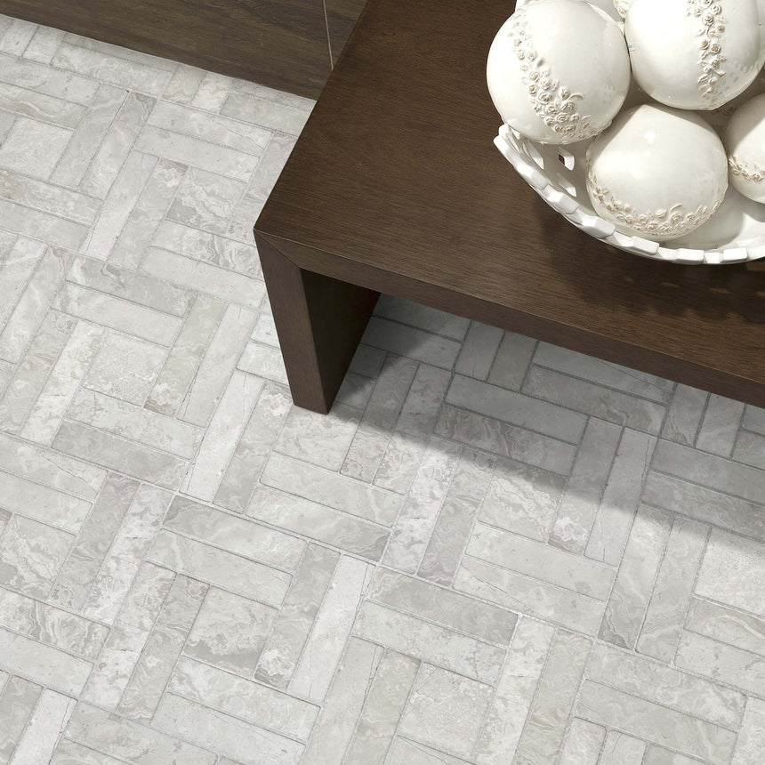 Apollo 100x100 Tumbled Grey Woodstone Subway Tilemall