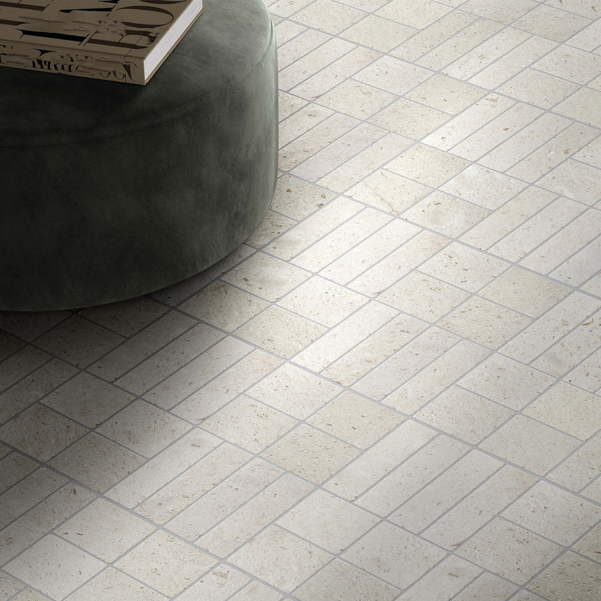 Apollo 50x200 Tumbled White Limestone Subway Tilemall