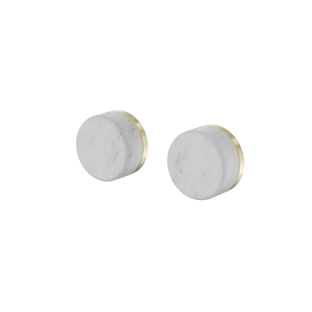 Nero Serenity Wall Top Assembly With Carrara Handle Brushed Gold Tapware Nero Default Title
