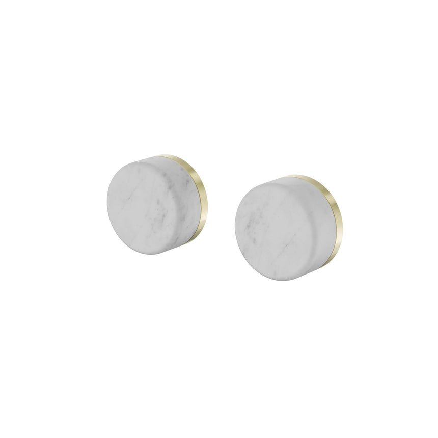 Nero Serenity Wall Top Assembly With Carrara Handle Brushed Gold Tapware Nero Default Title