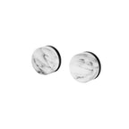 Nero Serenity Wall Top Assembly With Arabescato Corchia Handle Matte Black