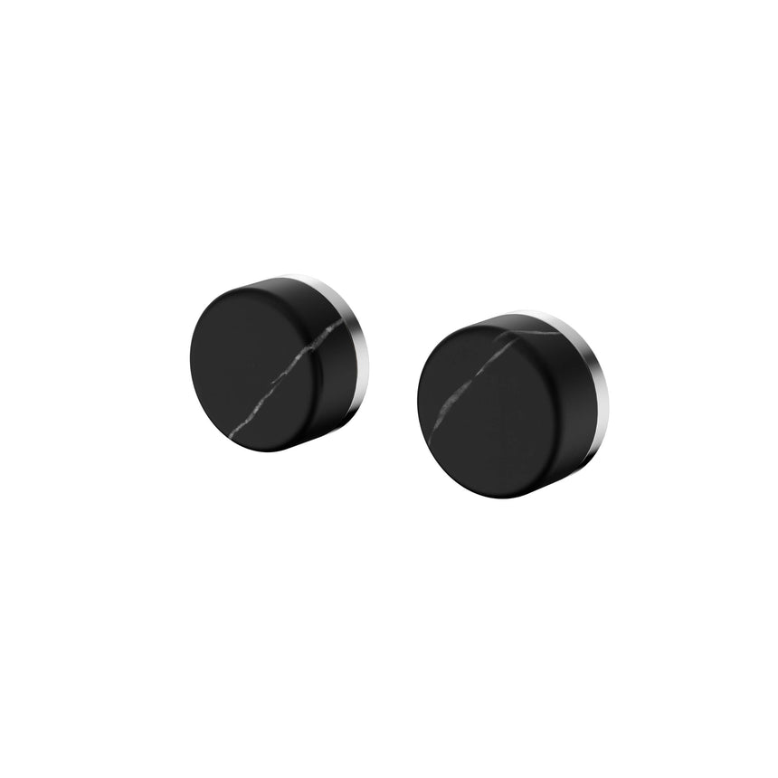 Nero Serenity Wall Top Assembly With Marquina Black Handle Chrome Tapware Nero Default Title