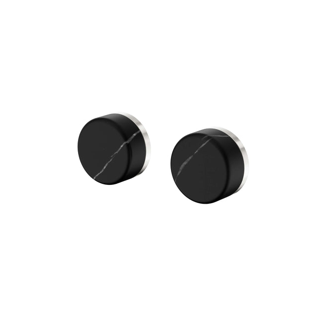 Nero Serenity Wall Top Assembly With Marquina Black Handle Brushed Nickel Tapware Nero Default Title