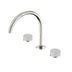 Nero Serenity Bath/Kitchen Set Arc Spout With Carrara Handle Brushed Nickel