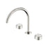 Nero Serenity Bath/Kitchen Set Arc Spout With Metal Handle Brushed Nickel