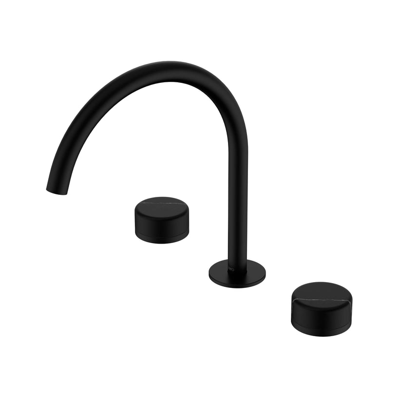 Nero Serenity Bath/Kitchen Set Arc Spout With Marquina Black Handle Matte Black Tapware Nero Default Title