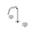 Nero Serenity Basin Set Edge Spout With Carrara Handle Brushed Nickel