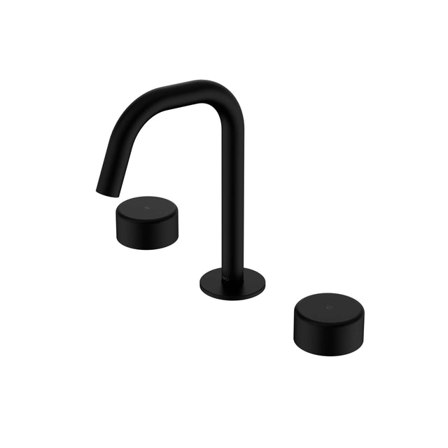Nero Serenity Basin Set Edge Spout With Metal Handle Matte Black Tapware Nero Default Title