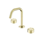 Nero Serenity Basin Set Edge Spout With Metal Handle Brushed Gold