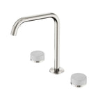 Nero Serenity Bath/Kitchen Set Edge Spout With Carrara Handle Brushed Nickel