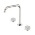 Nero Serenity Bath/Kitchen Set Edge Spout With Carrara Handle Brushed Nickel