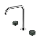 Nero Serenity Bath/Kitchen Set Edge Spout With Verde Alpi Handle Chrome