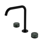 Nero Serenity Bath/Kitchen Set Edge Spout With Verde Alpi Handle Matte Black