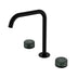 Nero Serenity Bath/Kitchen Set Edge Spout With Verde Alpi Handle Matte Black