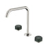 Nero Serenity Bath/Kitchen Set Edge Spout With Verde Alpi Handle Brushed Nickel