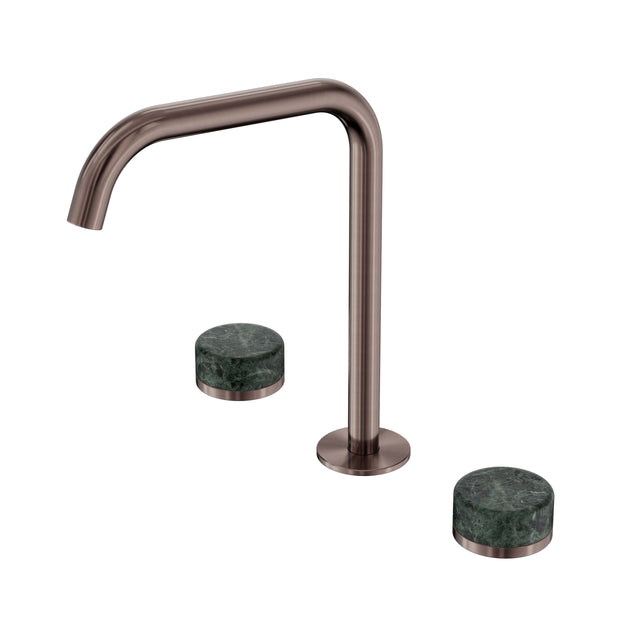 Nero Serenity Bath/Kitchen Set Edge Spout With Verde Alpi Handle Brushed Bronze Tapware Nero Default Title