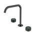 Nero Serenity Bath/Kitchen Set Edge Spout With Verde Alpi Handle Gun Metal