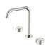 Nero Serenity Bath/Kitchen Set Edge Spout With Metal Handle Brushed Nickel