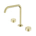 Nero Serenity Bath/Kitchen Set Edge Spout With Metal Handle Brushed Gold