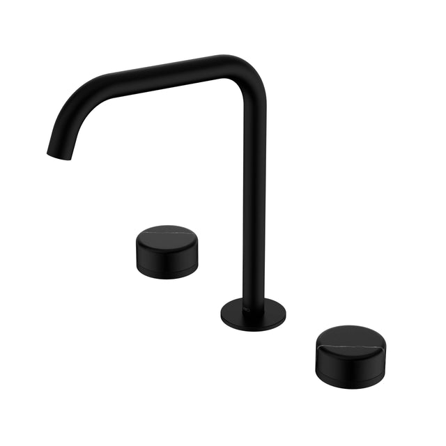 Nero Serenity Bath/Kitchen Set Edge Spout With Marquina Black Handle Matte Black Tapware Nero Default Title