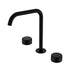 Nero Serenity Bath/Kitchen Set Edge Spout With Marquina Black Handle Matte Black