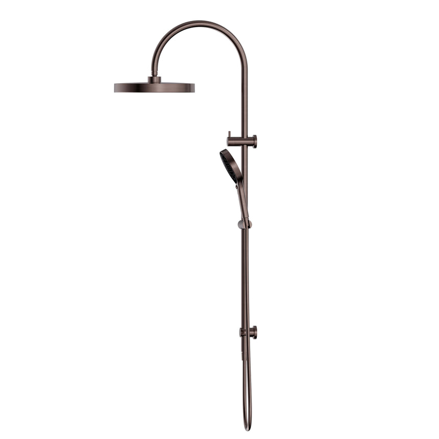Nero Serenity Twin Shower Brushed Bronze Shower Nero