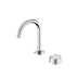 Nero Serenity Progressive Basin Mixer Arc Spout With Metal Handle Brushed Nickel