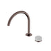 Nero Serenity Progressive Bath/Kitchen Mixer Arc Spout With Carrara Handle Brushed Bronze