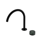Nero Serenity Progressive Bath/Kitchen Mixer Arc Spout With Verde Alpi Handle Matte Black