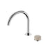Nero Serenity Progressive Bath/Kitchen Mixer Arc Spout With Rome Travertine Handle Chrome