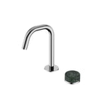 Nero Serenity Progressive Basin Mixer Edge Spout With Verde Alpi Handle Chrome