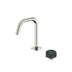 Nero Serenity Progressive Basin Mixer Edge Spout With Verde Alpi Handle Brushed Nickel