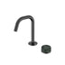 Nero Serenity Progressive Basin Mixer Edge Spout With Verde Alpi Handle Gun Metal