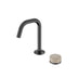 Nero Serenity Progressive Basin Mixer Edge Spout With Rome Travertine Handle Gun Metal