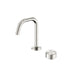 Nero Serenity Progressive Basin Mixer Edge Spout With Metal Handle Brushed Nickel