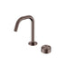 Nero Serenity Progressive Basin Mixer Edge Spout With Metal Handle Brushed Bronze