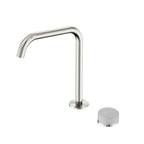 Nero Serenity Progressive Bath/Kitchen Mixer Edge Spout With Carrara Handle Brushed Nickel