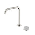Nero Serenity Progressive Bath/Kitchen Mixer Edge Spout With Carrara Handle Brushed Nickel