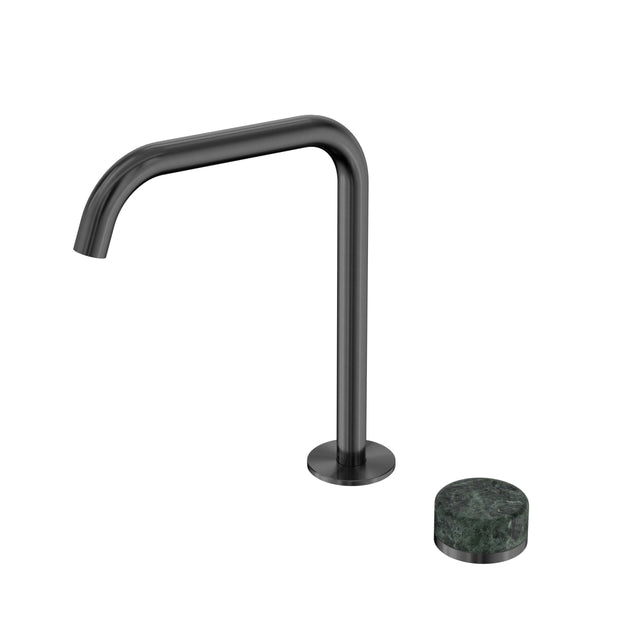 Nero Serenity Progressive Bath/Kitchen Mixer Edge Spout With Verde Alpi Handle Gun Metal Tapware Nero Default Title