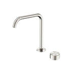 Nero Serenity Progressive Bath/Kitchen Mixer Edge Spout With Metal Handle Brushed Nickel