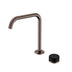 Nero Serenity Progressive Bath/Kitchen Mixer Edge Spout With Marquina Black Handle Brushed Bronze