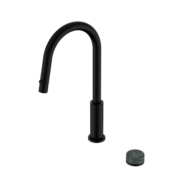 Nero Serenity Progressive Pull Out kitchen Set With Verde Alpi Handle Matte Black Tapware Nero Default Title