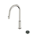 Nero Serenity Progressive Pull Out kitchen Set With Verde Alpi Handle Brushed Nickel