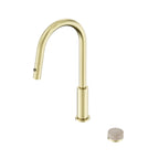 Nero Serenity Progressive Pull Out kitchen Set With Rome Travertine Handle Brushed Gold