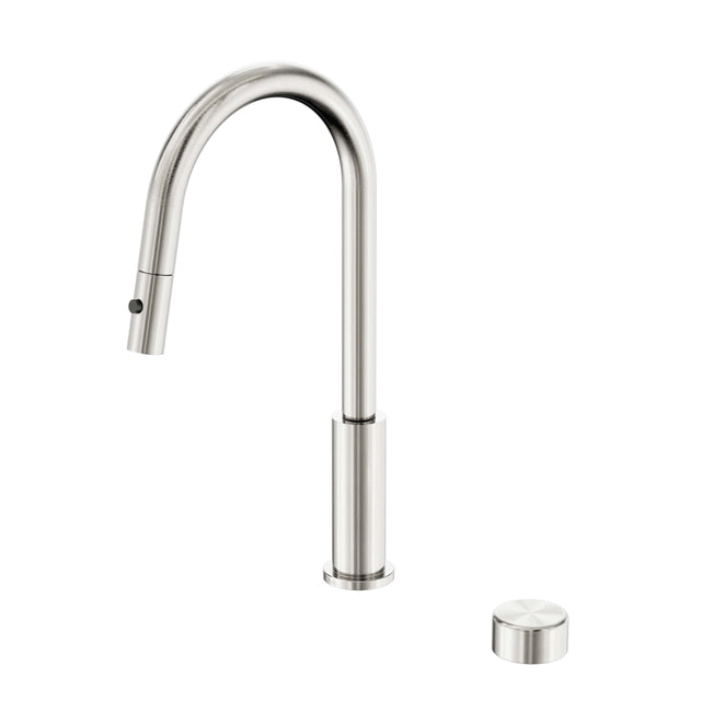 Nero Serenity Progressive Pull Out kitchen Set With Metal Handle Brushed Nickel Tapware Nero Default Title
