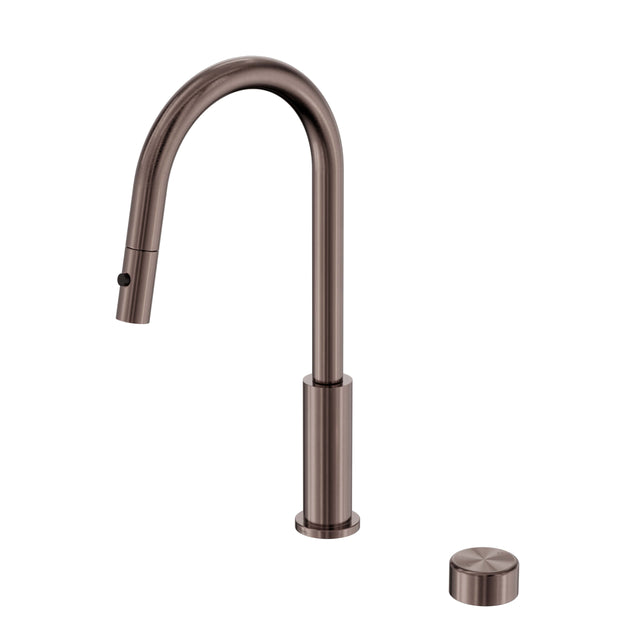 Nero Serenity Progressive Pull Out kitchen Set With Metal Handle Brushed Bronze Tapware Nero Default Title
