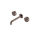 Nero Serenity Wall Basin Set 160mm Spout With Metal Handle Brushed Bronze